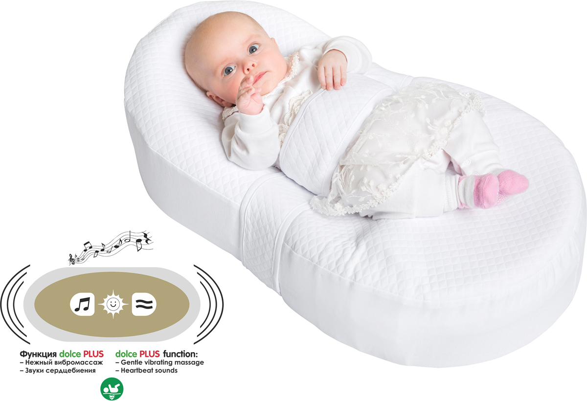 фото Dolce Bambino Матрас-кокон для новорожденных Dolce Cocon Plus цвет белый 70 х 41 х 18 см