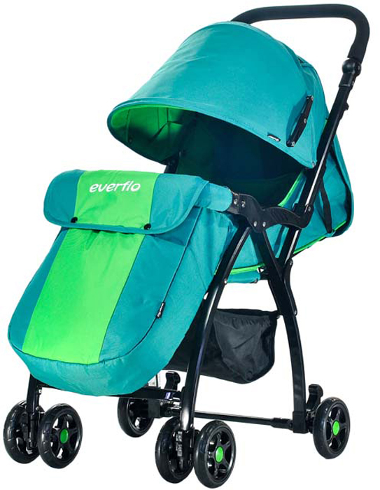 фото Коляска прогулочная Everflo Cricket green Е-219 зеленый