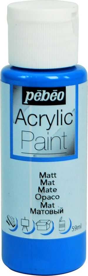 Pebeo Краска акриловая Acrylic Paint матовая цвет 097831 синий морской 59 мл