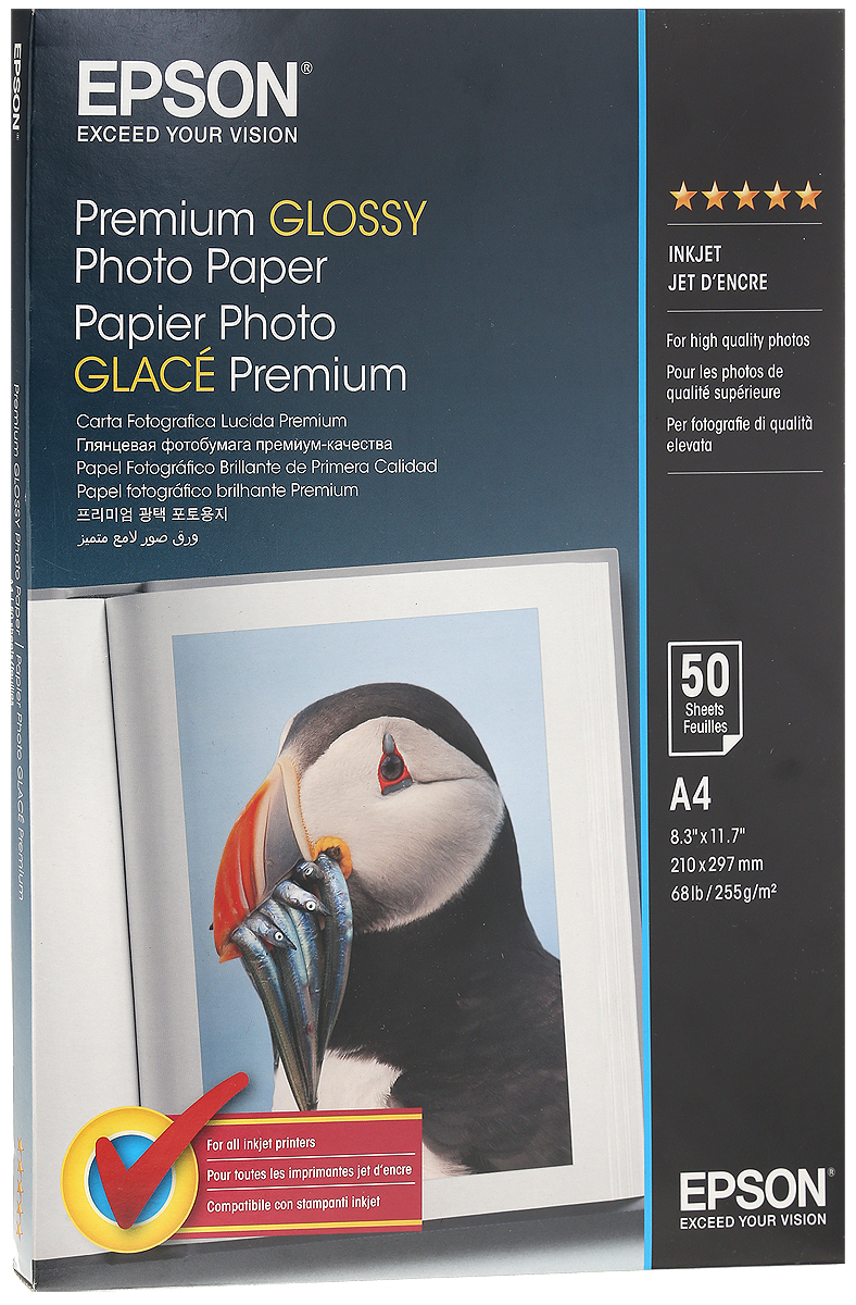 Epson Premium Glossy Photo Paper (C13S041624) фотобумага, 50 листов ...