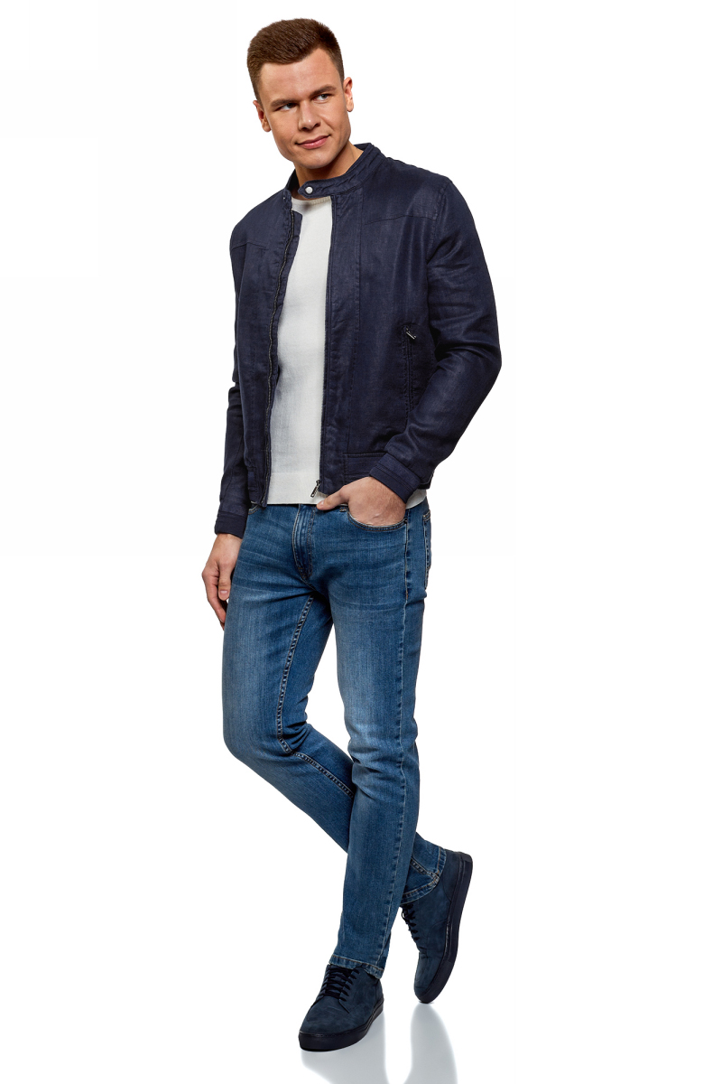 Темно синий пиджак с джинсами мужской фото