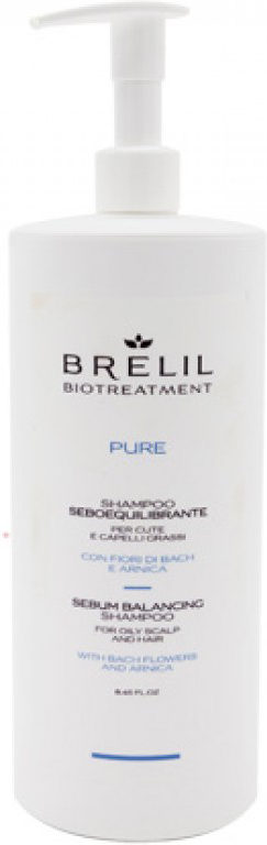 фото Brelil Bio Traitement Pure Sebum Balancing Shampoo Шампунь для жирных волос, 1000 мл Brelil professional