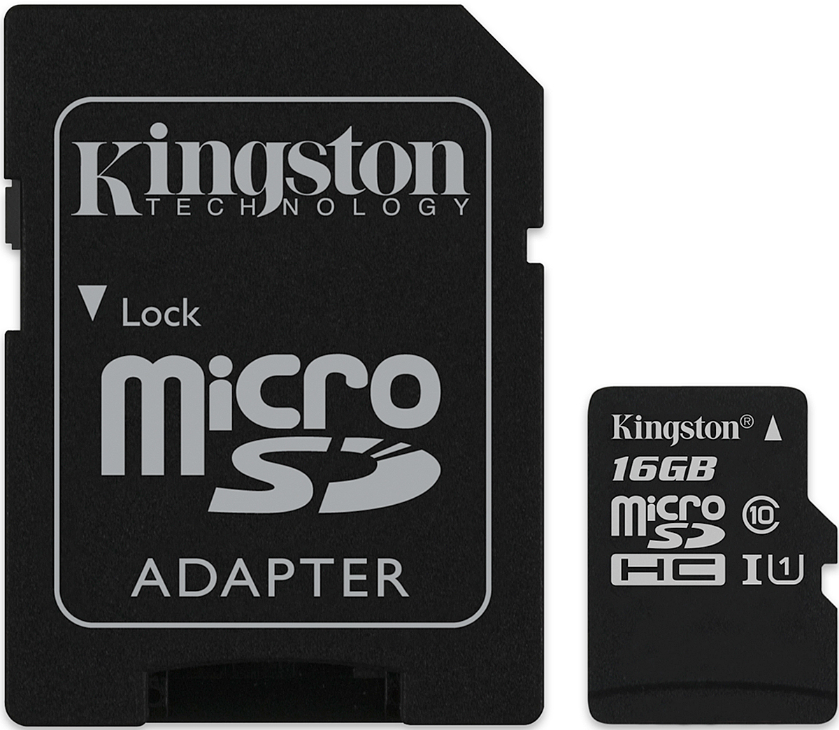 фото Kingston microSDHC Canvas Select 80R CL10 UHS-ISP 16GB карта памяти с адаптером