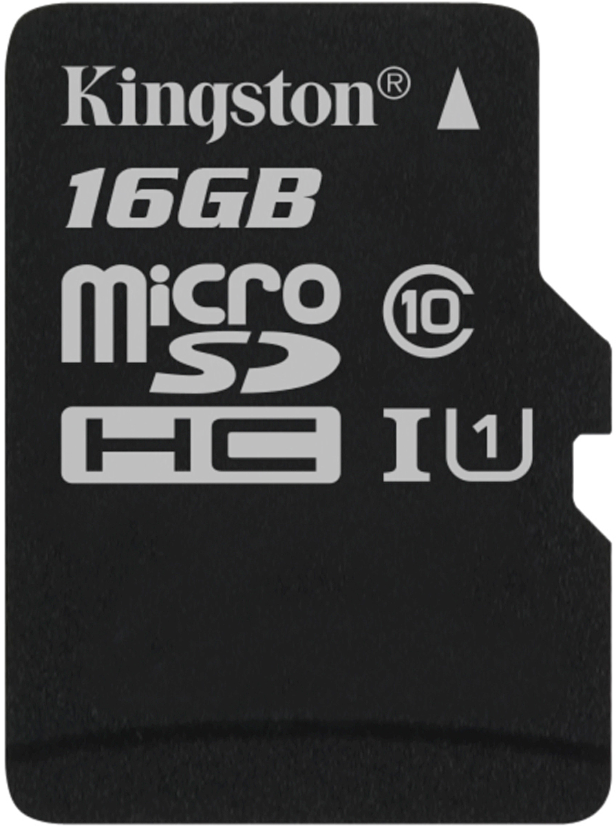 фото Kingston microSDHC Canvas Select 80R CL10 UHS-ISP 16GB карта памяти без адаптера