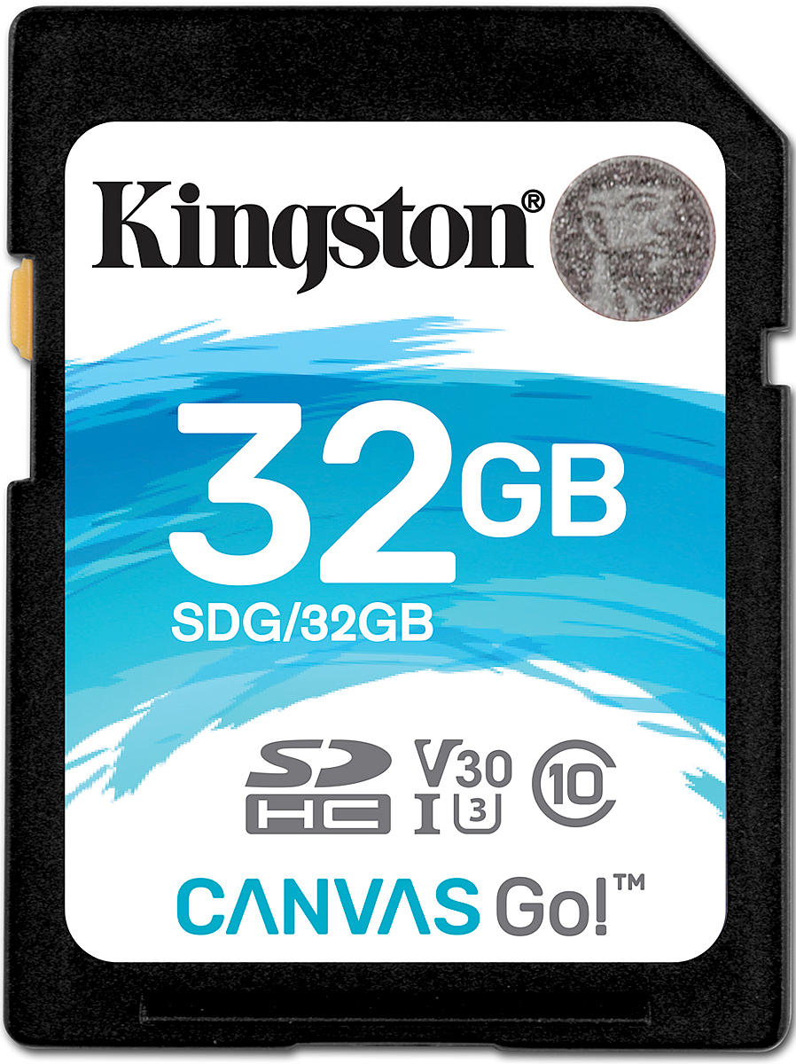 фото Kingston SDHC Canvas Go! UHS-I Class U3 32GB карта памяти