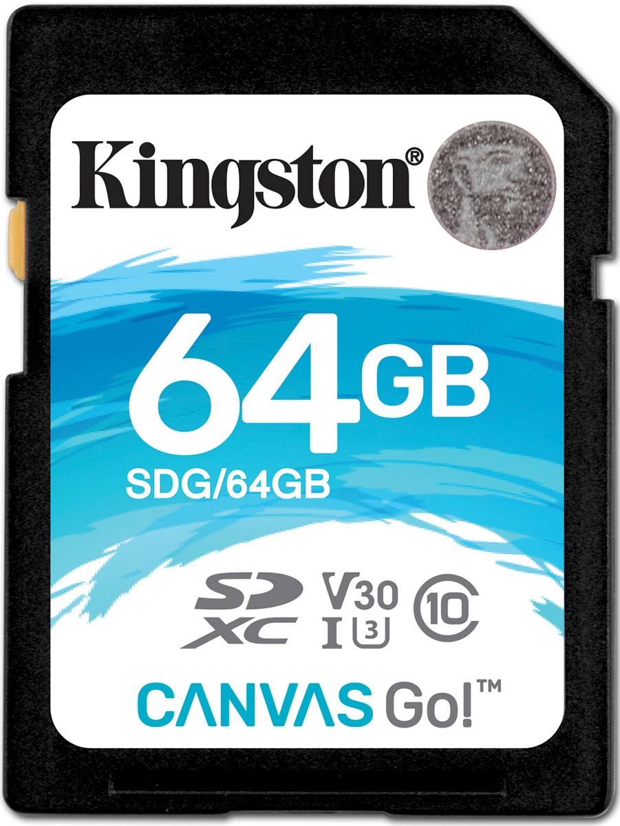 фото Kingston SDXC Canvas Go! UHS-I Class U3 64GB карта памяти