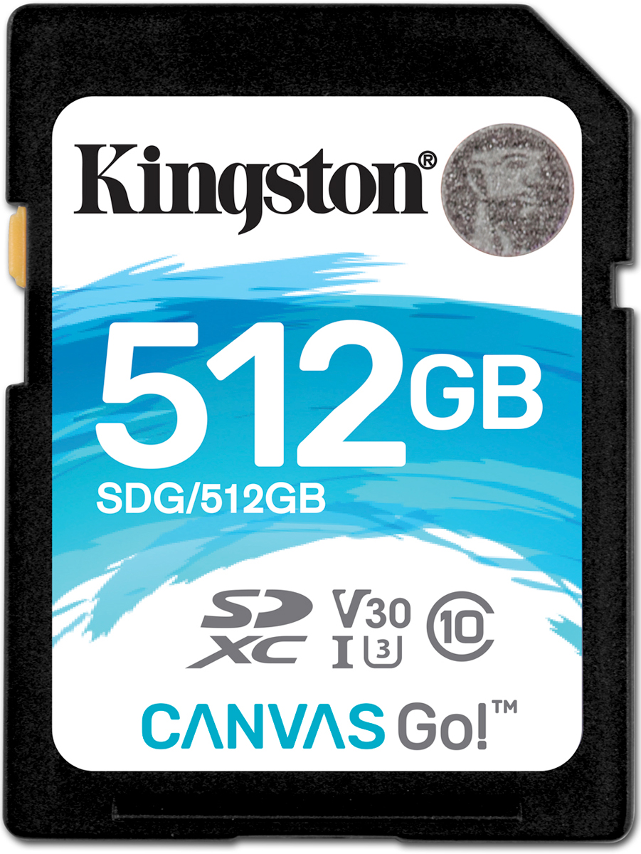 фото Kingston SDXC Canvas Go! UHS-I Class U3 512GB карта памяти