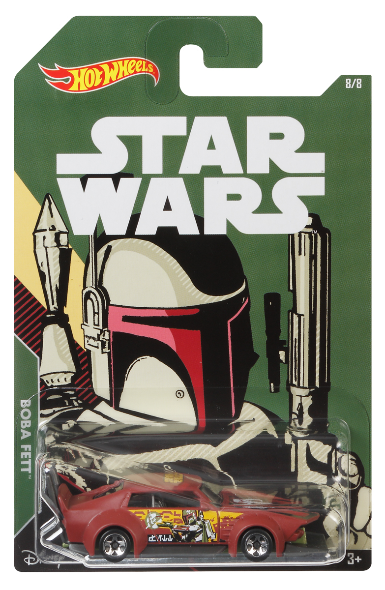 фото Hot Wheels Star Wars Трековая машинка Bobba Fett Mad Manga