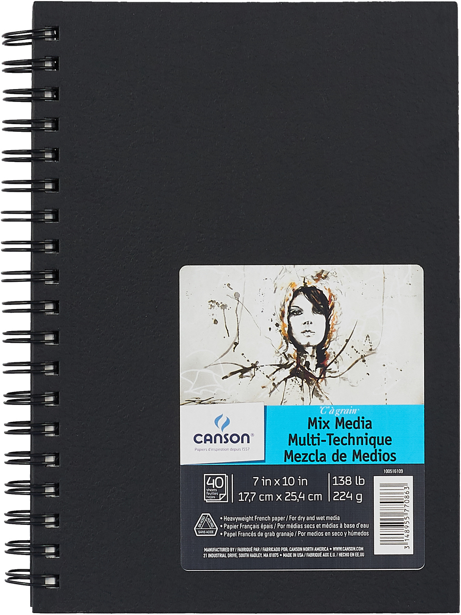 Canson Блокнот для зарисовок Mix-Media 17,8 х 25,4 см 40 листов Canson Блокнот для зарисовок Mix-Media 17,8 х 25,4 см 40 листов
