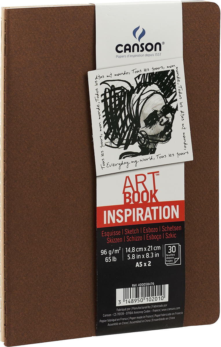 Canson Блокнот для зарисовок Art Book А5, цвет в ассортименте, 30 листов 2 шт Canson Блокнот для зарисовок Art Book А5, цвет в ассортименте, 30 листов 2 шт
