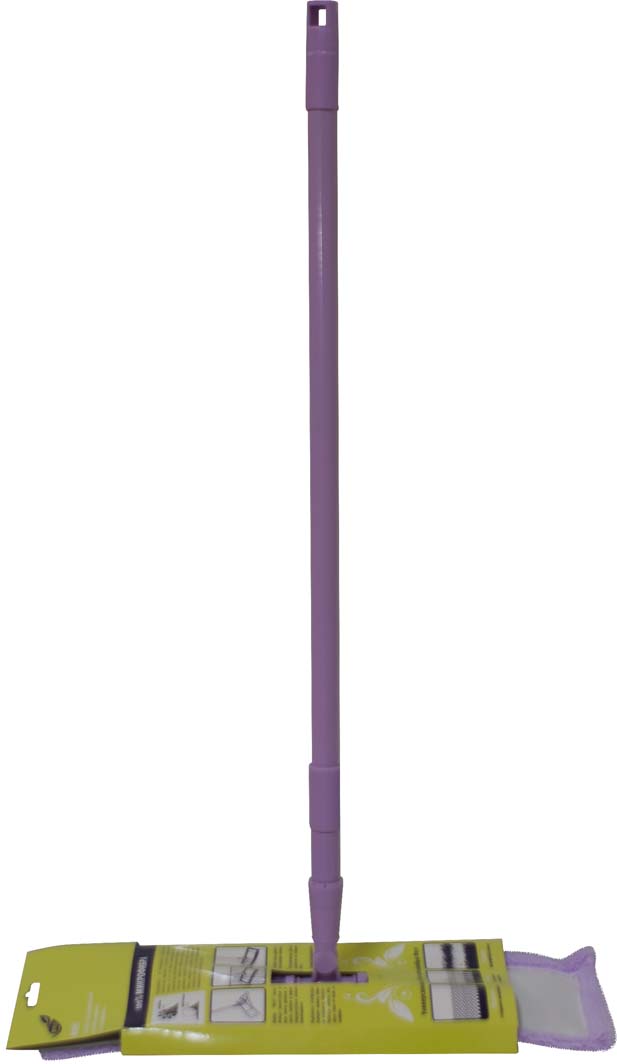 фото Швабра Фэйт "Флэт", с телескопической ручкой, цвет: сиреневый