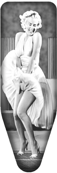 фото Чехол для гладильной доски Colombo New Scal "Mаrylin Monroe", цвет: бело-серый, 130 х 50 см