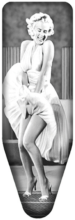 фото Чехол для гладильной доски Colombo New Scal "Mаrylin Monroe", цвет: бело-серый, 140 х 55 см