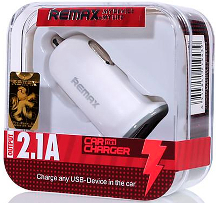 фото REMAX Mini Car Charger RCC201 Mini, White автомобильное зарядное устройство