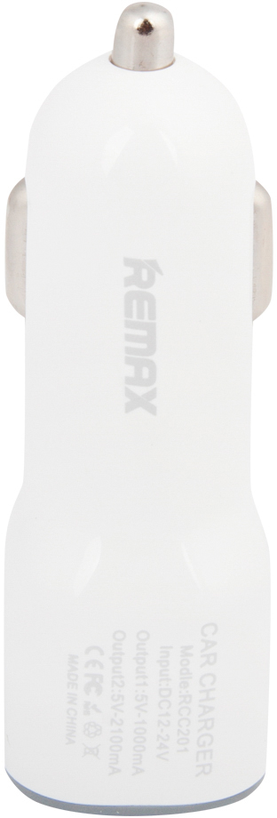 фото REMAX Car Charger RCC201, White автомобильное зарядное устройство