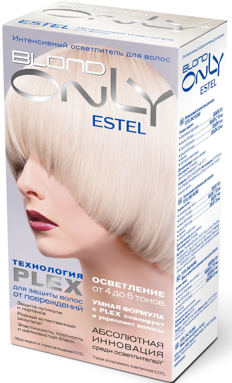 Обесцвечивающие средства волос. OSB интенсивный осветлитель для волос Estel only blond. Estel обесцвечивание до 6 тонов. Estel осветление осветлитель д/волос интенсивный Estel only blond. Эстель. Only blond осветлитель.