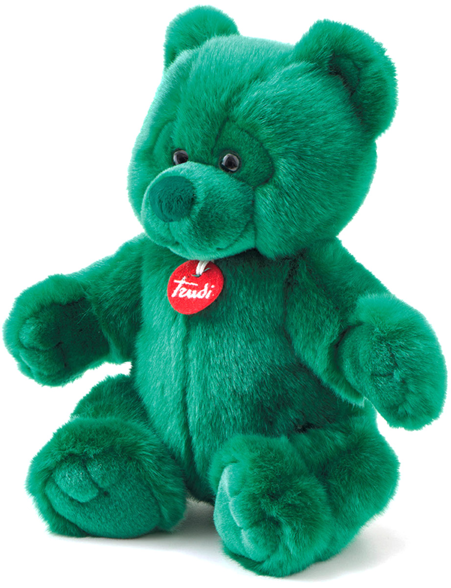 Trudi Мягкая игрушка Зеленый мишка 38 см
