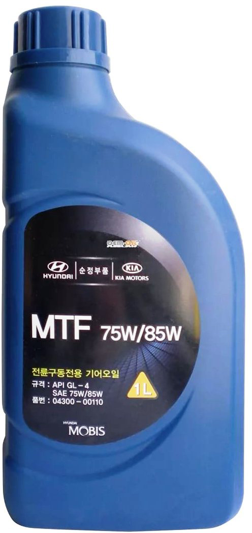фото Трансмиссионное масло Hyundai / KIA "MTF GL-4", класс вязкости 75W85, 1 л Hyundai mobis