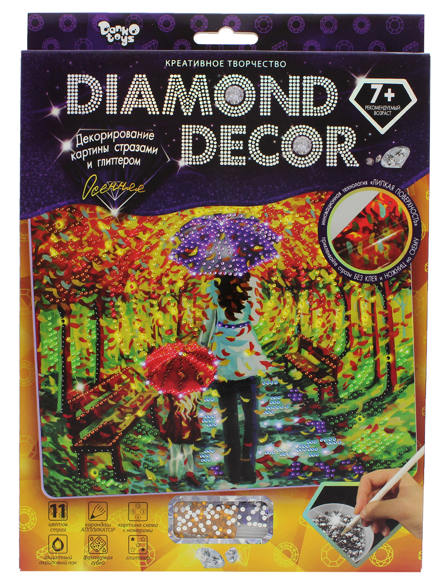 ДанкоТойс Набор для создания мозаики Diamond Decor Набор 11 Осенняя