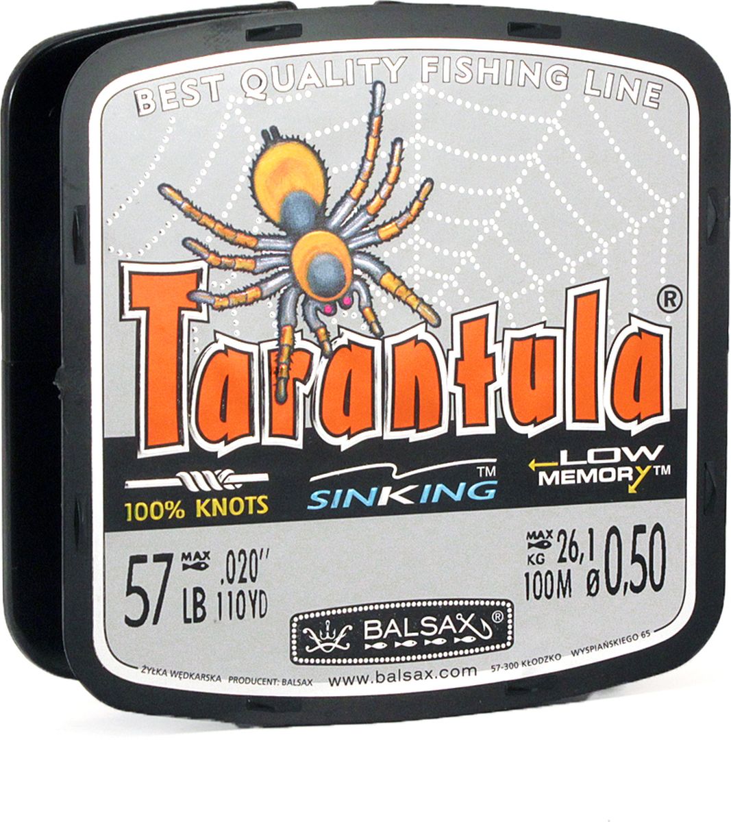 фото Леска Balsax "Tarantula", 100 м, 0,50 мм, 26,1 кг