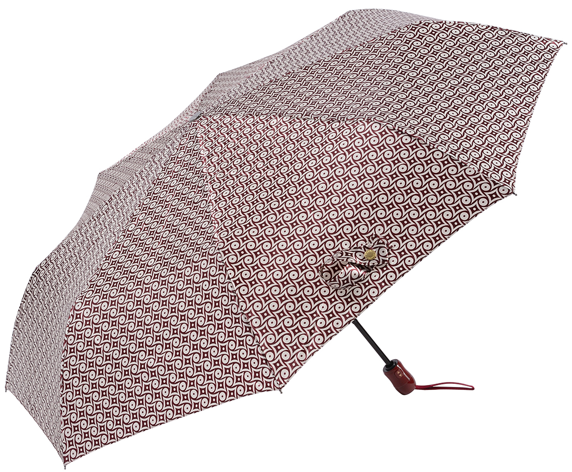 Зонт женский Doppler, автомат, 3 сложения, цвет: бордовый. 74660FGD6