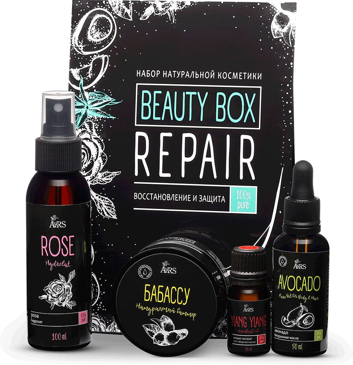 фото Base to Beauty Набор натуральной косметики "Beauty box Recovery" (восстановление и защита)