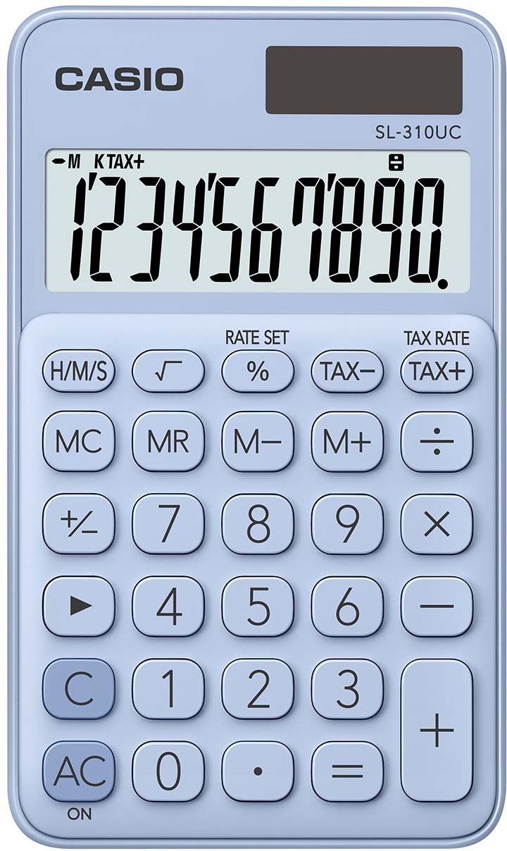 Casio калькулятор карманный SL-310UC-LB-S-EC цвет светло-голубой Casio калькулятор карманный SL-310UC-LB-S-EC цвет светло-голубой