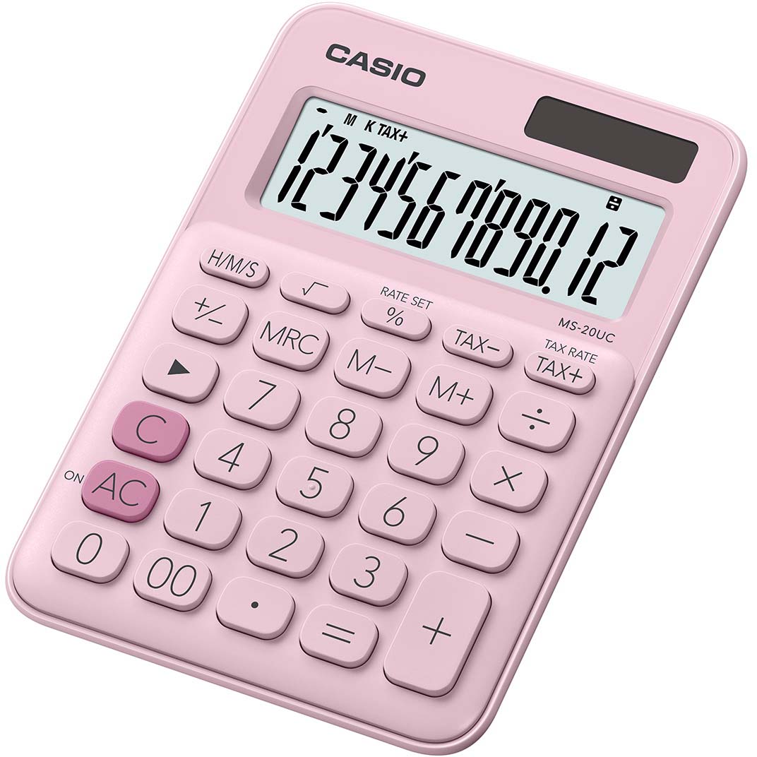 Casio калькулятор настольный MS-20UC-PK-S-UC цвет розовый Casio калькулятор настольный MS-20UC-PK-S-UC цвет розовый