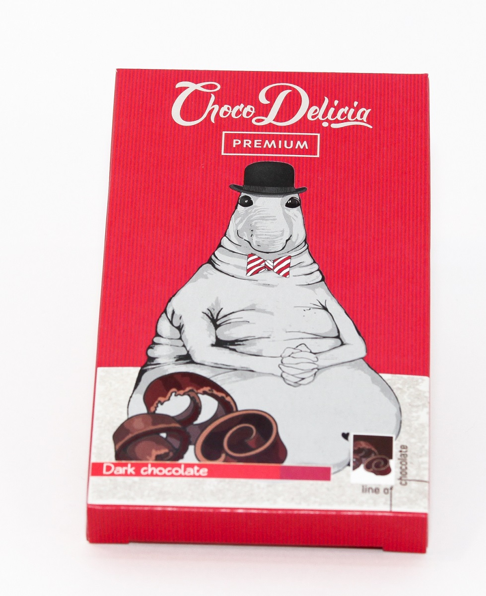 фото Choco Delicia Плитка темного шоколада Ждун, 100 г