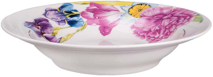 Тарелка глубокая Добрушский фарфоровый завод, Фарфор, диаметр 20 см ...