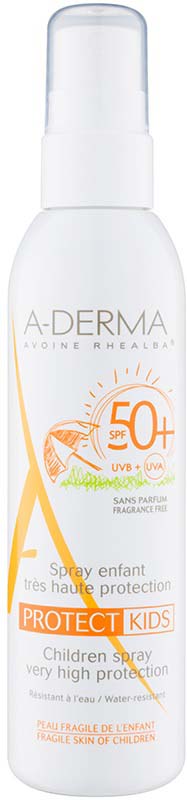 фото A-Derma Cолнцезащитный спрей для детей "Protect" SPF50+, 200 мл