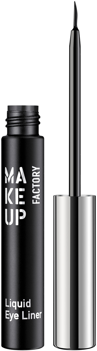 Make up Factory Жидкая подводка для глаз Liquid Eye Liner №01, цвет: черный, 4 мл