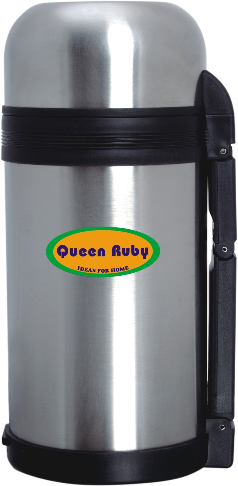 фото Термос "Queen Ruby", с широким горлом, цвет: черный, серебристый, 1 л