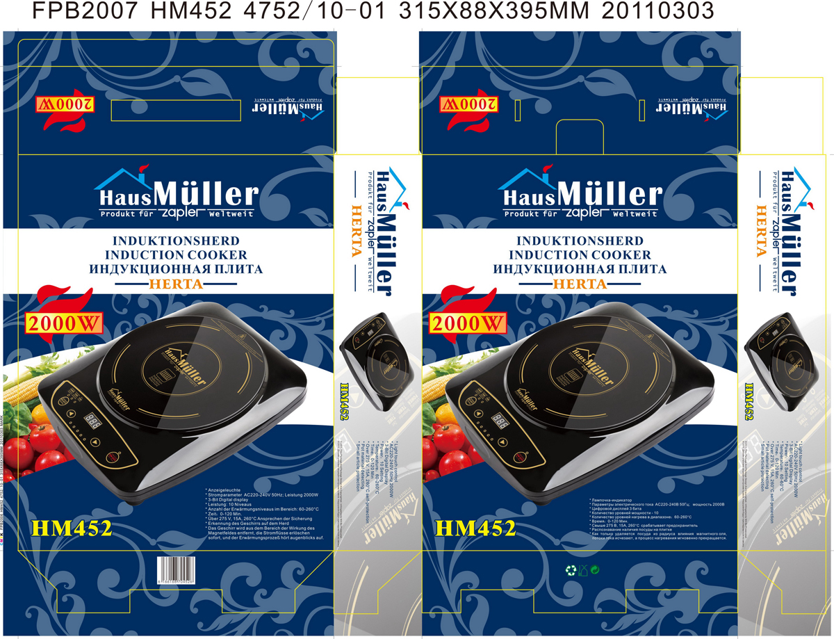 фото Плита Haus Muller HM-452, индукционная