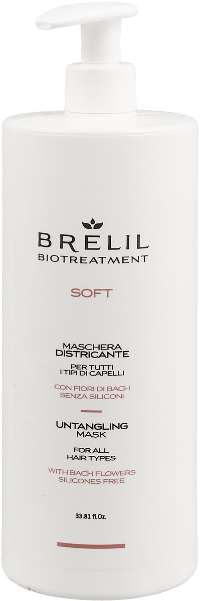Brelil Bio Traitement Soft Untangling Mask Маска для непослушных волос, 1000 мл