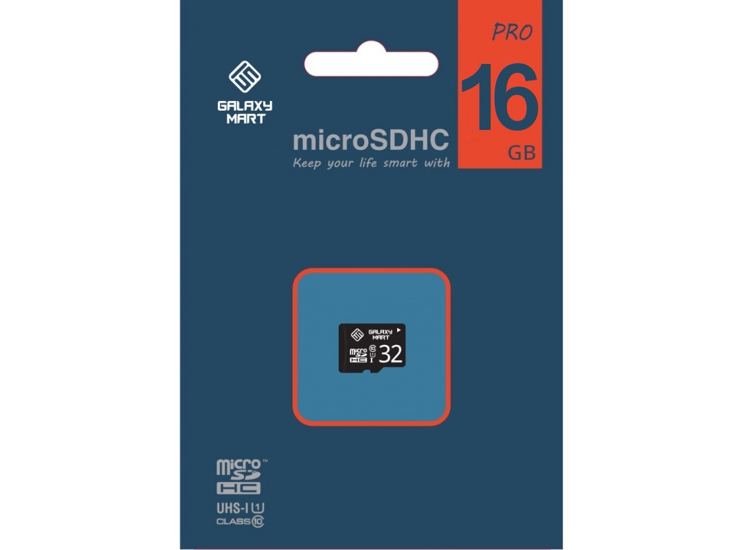 фото Galaxy Mart microSDHC CL10 U1 16GB карта памяти (без адаптера)