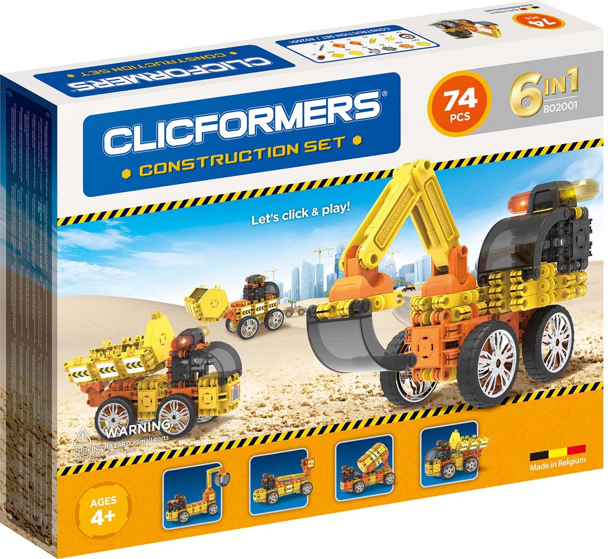 фото Clicformers Конструктор Construction Set 74 деталей