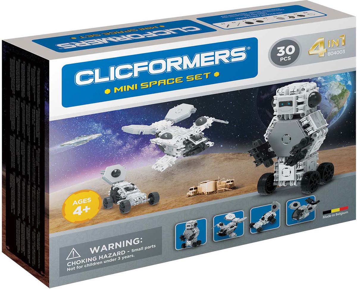 фото Clicformers Конструктор Space Set Mini 30 деталей