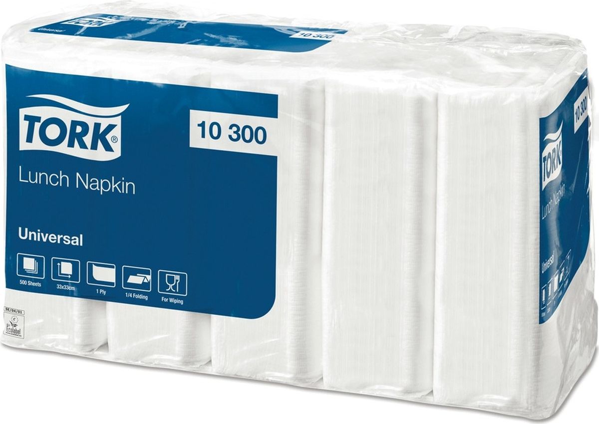 фото Салфетки Tork "Big Pack", цвет: белый, 33 х 32,6 см, 500 шт