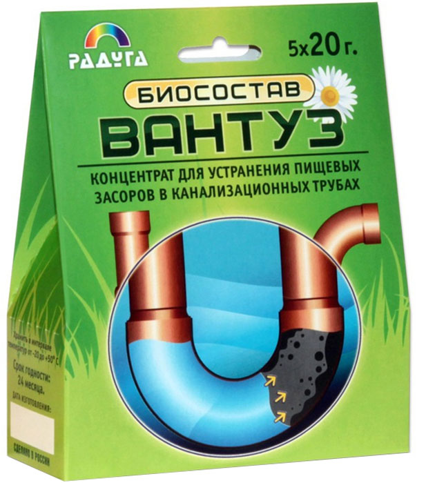 Характеристики Средство для безопасной очистки канализационных труб ...