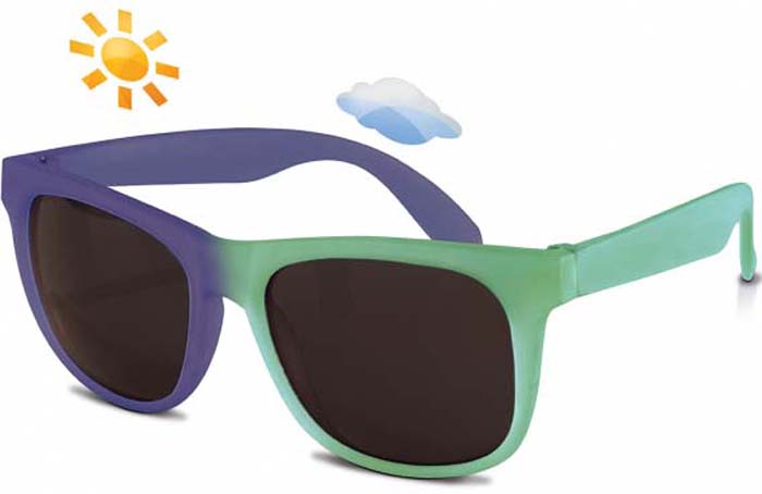 фото Очки солнцезащитные для малышей Real Kids "Switch", цвет: зеленый, фиолетовый. 2SWIGRBL
