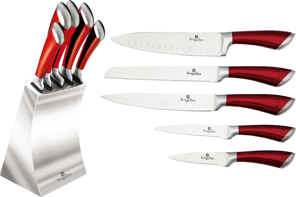 фото Набор ножей Berlinger Haus "Passion Line", на подставке, цвет: красный, 6 предметов. 2135-ВН