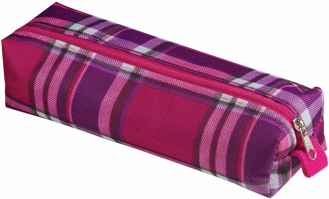 Brauberg Пенал-косметичка Шотландия цвет фиолетовый розовый. 226723