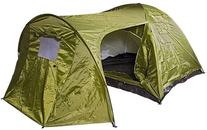 фото Палатка трехместная "Boyscout", с тамбуром, двухслойная