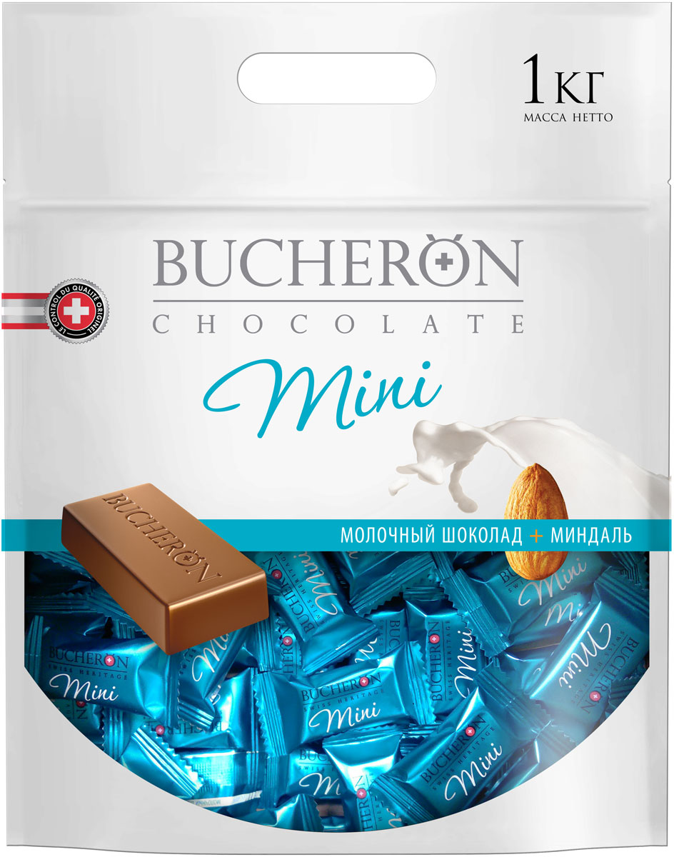 Bucheron Mini молочный шоколад с миндалем, 1 кг