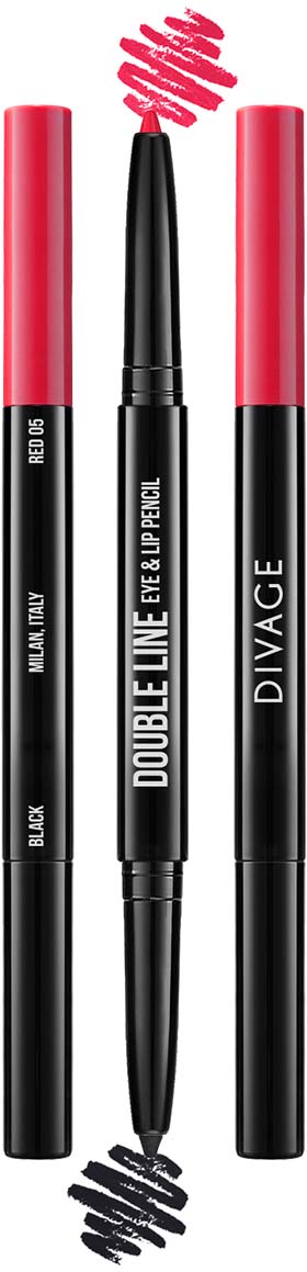 фото Divage Карандаш Для Глаз И Губ Автоматический Double Line Eye & Lip Pencil - Тон № 05