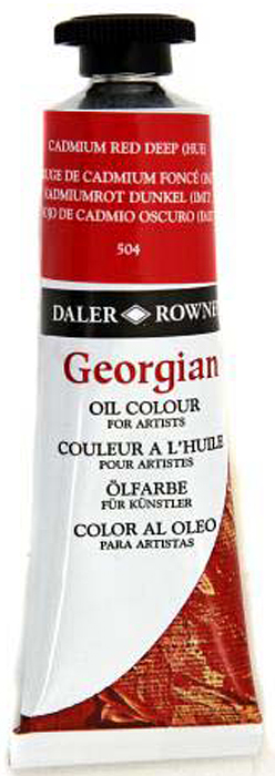 фото Daler Rowney Краска масляная Georgian цвет кадмий красный темный (имитация) 38 мл