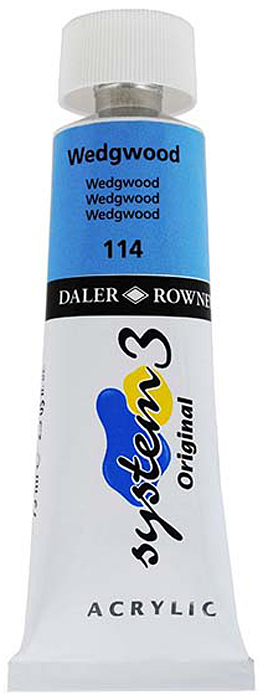 фото Daler Rowney Краска акриловая System 3 цвет фарфоровый синий 59 мл