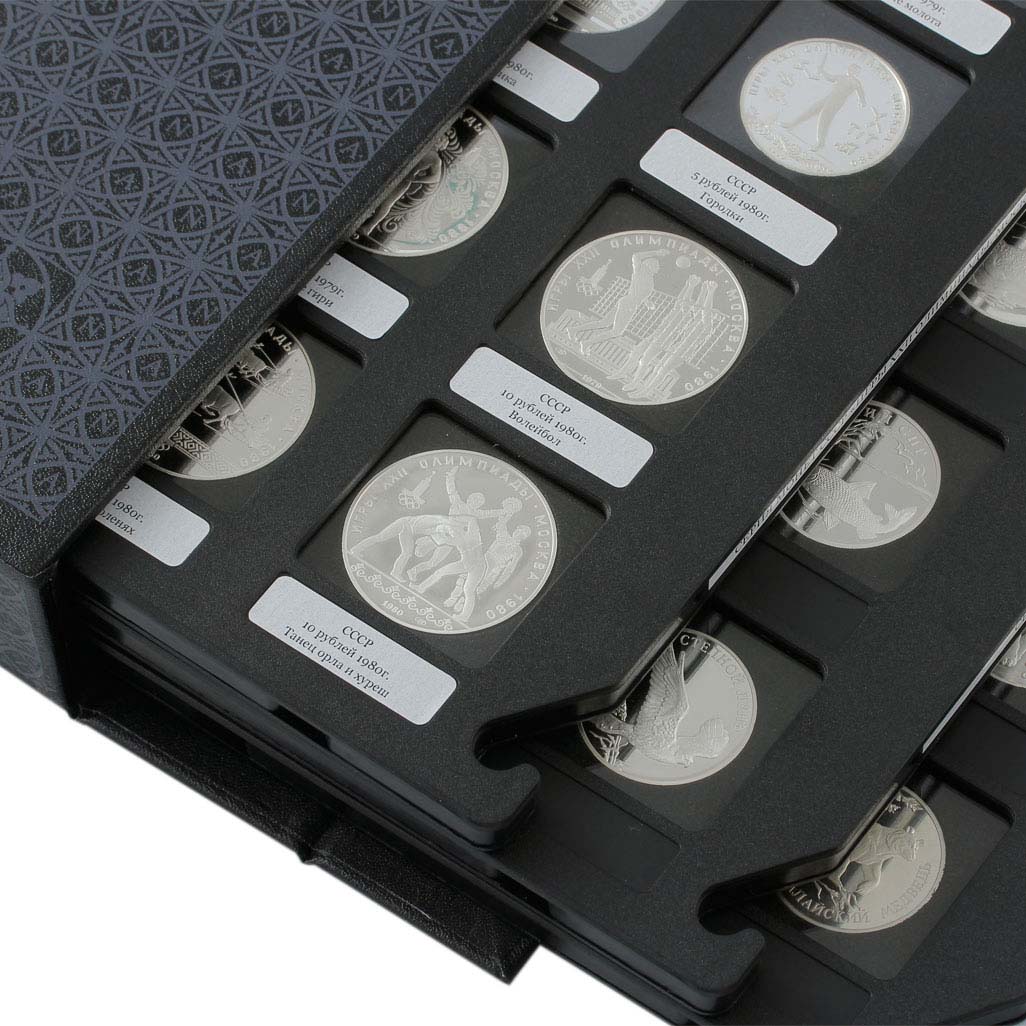 фото Albo Case - система хранения монет в квадратных капсулах. На 4 кассеты. Лимитированная серия Albo numismatico