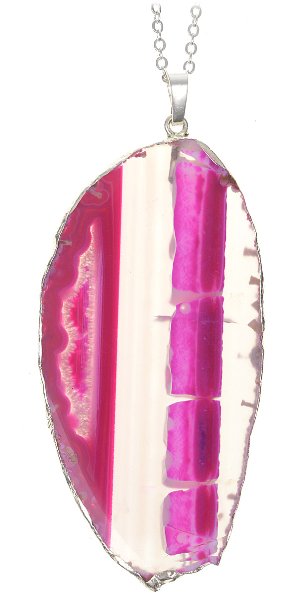 фото Колье женское Teosa, цвет: розовый, прозрачный, серебристый. T-CL-043